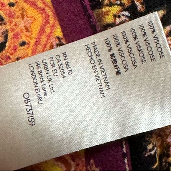 FREE PEOPLE Catch Me If You Can Top 3/4 Sleeve Cropped Boho V-neck Size Small - Picture 6 of 9